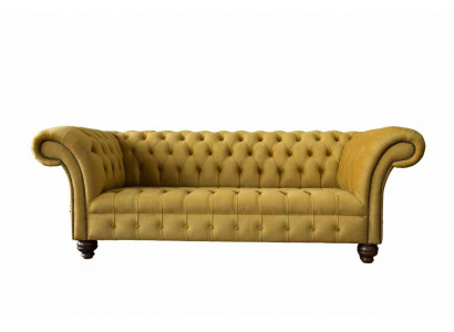 Sofa 3 místný gauč gauče Chesterfield třímístné čalounění na gauči textile.