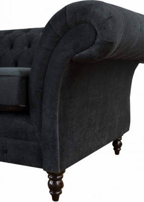 Chesterfield růžová nová třímístná látková designová pohovka s polstrováním, nová.
