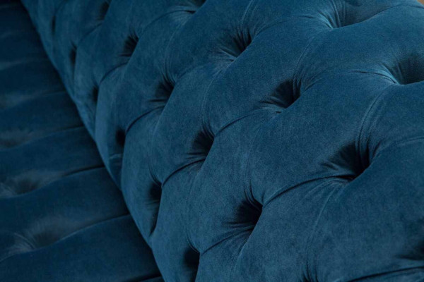 Chesterfield Sofa 3 místný potahové sedačky Luxus látkového designu