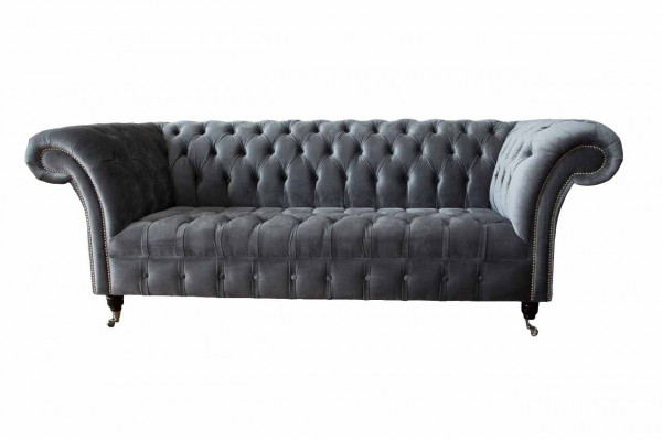 Chesterfield 3-místná designová pohovka Potahové pohovky Pohovky Tkaniny Třísedák.