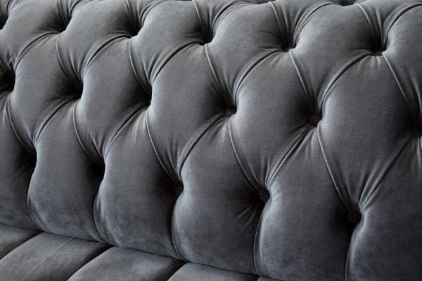 Chesterfield 3-místná designová pohovka Potahové pohovky Pohovky Tkaniny Třísedák.