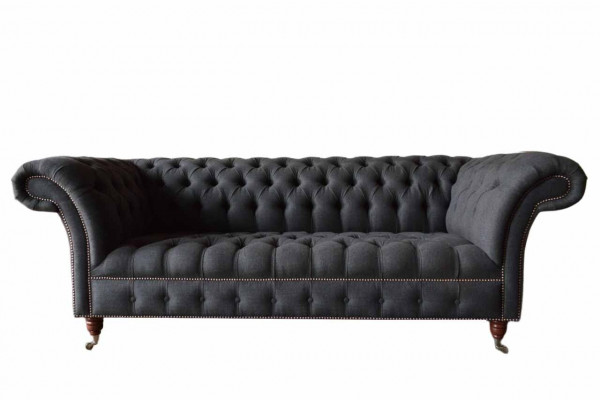 Chesterfield třímístná pohovka 3, sedadlech sedací soupravy, čalouněná pohovka, design textilního povlečení.