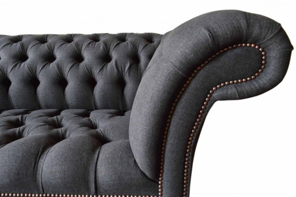 Chesterfield třímístná pohovka 3, sedadlech sedací soupravy, čalouněná pohovka, design textilního povlečení.
