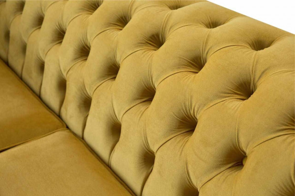 Chesterfield Sofa 3 Sitz Design Pohovka Třísedák Luxus Nábytek Styl Textilní