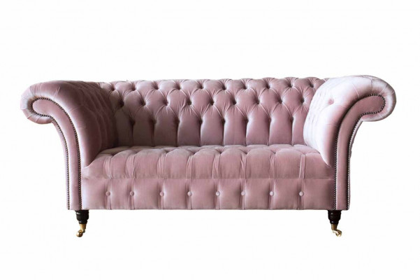Chesterfield Dvoumístná pohovka s dvěma sedadly, sedací souprava, pohovka, design pohovky.