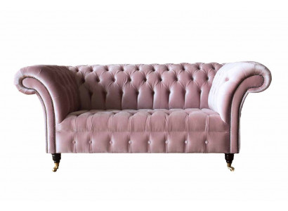 Chesterfield Dvoumístná pohovka s dvěma sedadly, sedací souprava, pohovka, design pohovky.