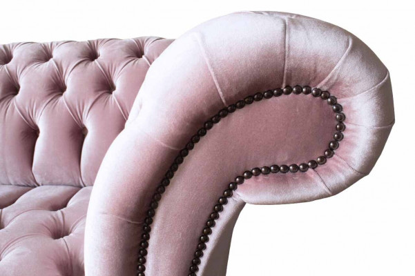 Chesterfield Dvoumístná pohovka s dvěma sedadly, sedací souprava, pohovka, design pohovky.
