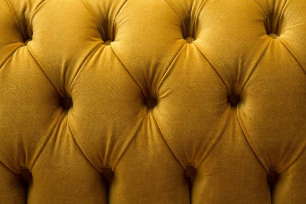 Sofa - 2místná pohovka s potahem z textilie Chesterfield Couchen Nový