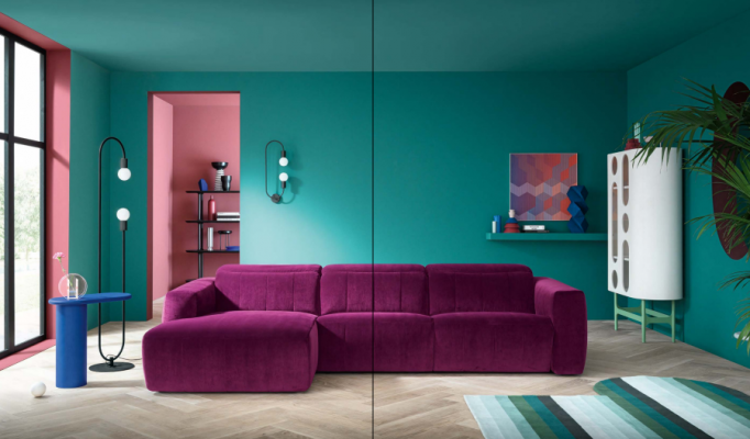 Pohovky Design Rohová pohovka Obývací pokoj Rohová sedací souprava Pohovka Sedací souprava L-formy Nábytek.