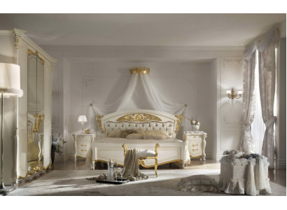 Italské ložnice nábytek Luxus Designer bed Double Beds Gold