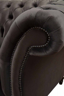 Chesterfield textilní pohovka 2místná designová luxusní sedací souprava látkového materiálu