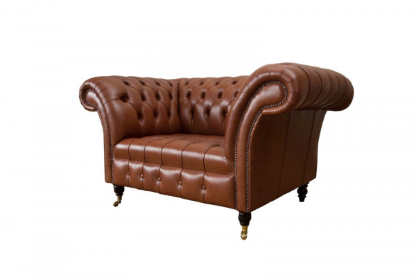 Chesterfield design látková pohovka křeslo 1,5m posed dvousedačky loungu