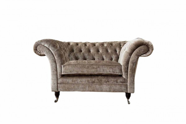 Design Chesterfield křeslo 1-sedadlová pohovka Luxus Textil Sofas