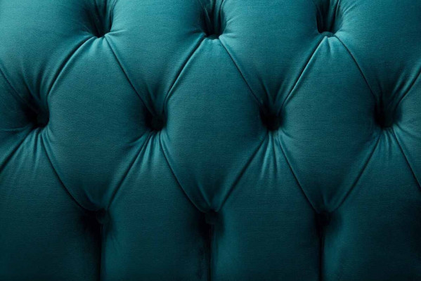Chesterfield Design Křeslo Pohovka čalouněná luxusní textilní sedačka 1 osoba
