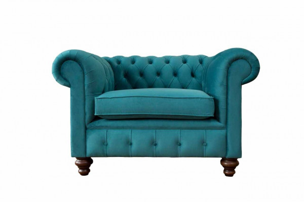 Křeslo 1 osoba Chesterfield, čalouněná sedací souprava, design luxusní gauč, nový gauč.