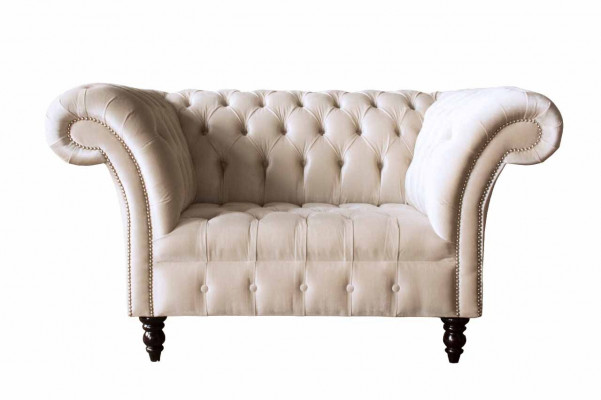 Pohovka potahová sedačka textilní Chesterfield Pohovky 1,5místná Jednosedadlo Růžová