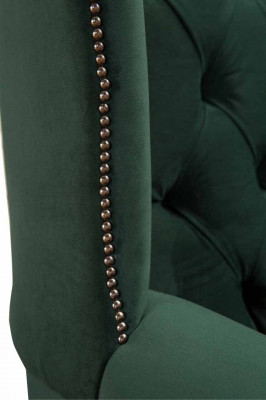 Chesterfield design křeslo potah luxus textilie pohovka křeslo s ušima