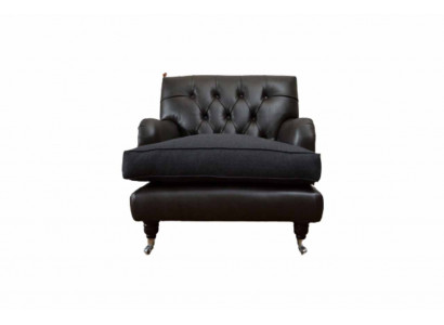 Chesterfield Design křeslo Dohové luxusní křeslo 1 místné kůže