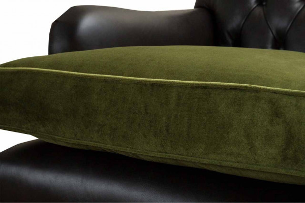 Chesterfield křeslo Design potahová pohovka gauč Chesterfield kůže