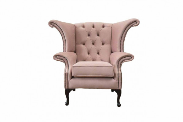 Ohrensessel křeslo Samet Design Polštář Sofa Chesterfield Textil Nábytek