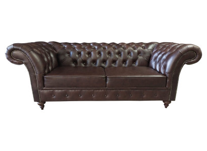 Chesterfield pohovka, 3místná pohovka, luxusní povalování, třímístná, 230 cm.