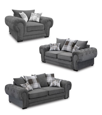 Sofa sestava 3+2+1 Chesterfield nábytek obývací pokoj Textilie v italském stylu