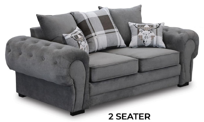 Sofa sestava 3+2+1 Chesterfield nábytek obývací pokoj Textilie v italském stylu
