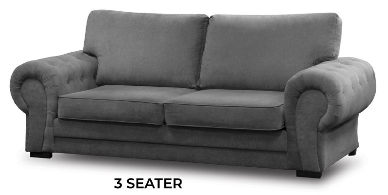 Luxus Sofa Couch Gepolsterte Sofas Polster Möbel Dreisitzer Stoff Samt