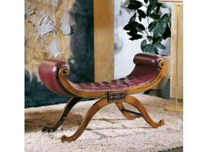 Hnědá lavice Klasický polštář Antil styl Sedací nábytek Pohovka látková