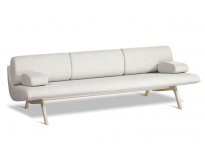 Návrhářská pohovka 3místná pohovka potahovaná pohovky Designsofa nové sedadlo třímístné dřevo.