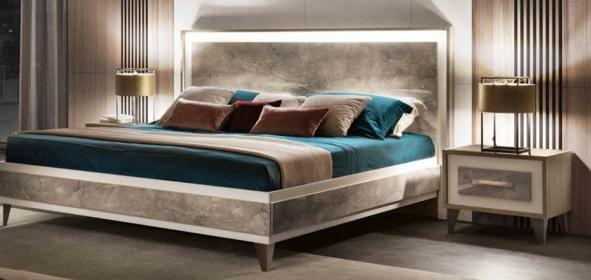 italská ložnice Arredoclassic Nábytek Design Sestava Postel Noční stolek