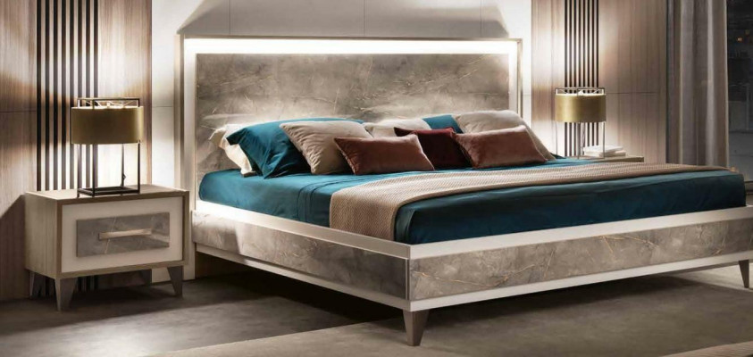 italská ložnice Arredoclassic Nábytek Design Sestava Postel Noční stolek