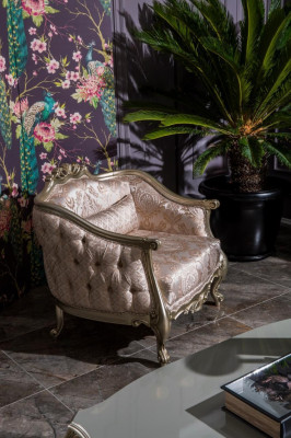 Luxus křeslo jednolůžkové gauč čalouněný nábytek relaxační klub designová pohovka nová