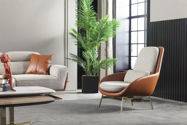 Lehátko Obývací pokoj Křeslo Relax Křesla Klub Salaš Nábytek Hnědé Sofa