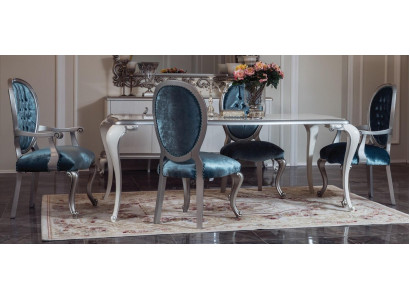 Jídelní stůl se skupinou klasických židlí 4x židle 5dílná sestava sezení