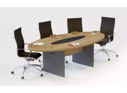 Moderní konferenční stůl, schůzky stolu, dřevěný nábytek, pracovní pokoj nábytek