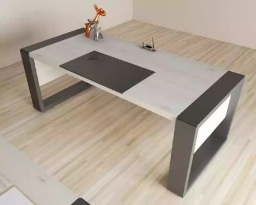 Moderní bílý psací stůl designérský kancelářský nábytek dřevěný stůl pracovna