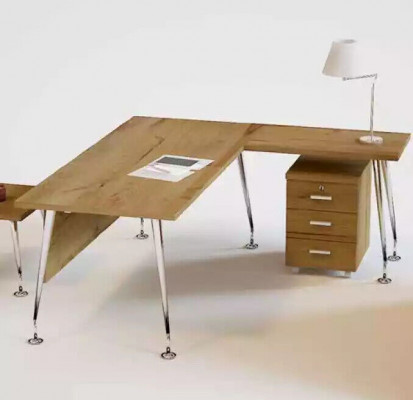 Klasický kancelářský nábytek Designer rohový psací stůl Pracovní stůl Dřevěné nábytek