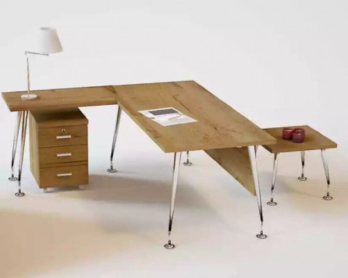 Klasický kancelářský nábytek Designer rohový psací stůl Pracovní stůl Dřevěné nábytek