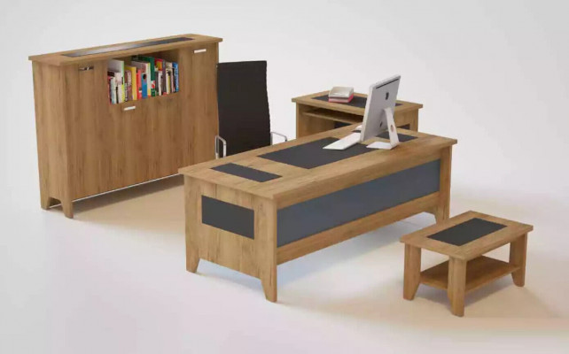 Hnědý konferenční stolek Designový dřevěný nábytek Obývací pokoj Designový kancelářský stůl