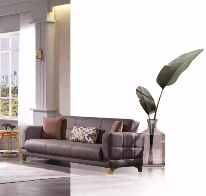 Růžová třímetrová pohovka 3-místná pohovka Obývací pokoj Sedací nábytek Designové pohovky
