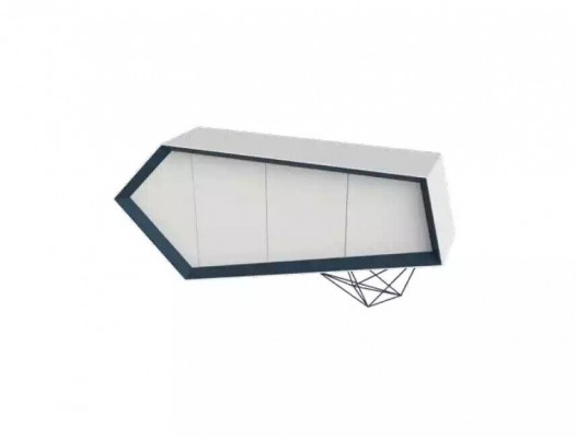 Sideboard Kommode Skříň Jídelní skříň Nábytek do kanceláře Kancelářský nábytek Nový Bílý