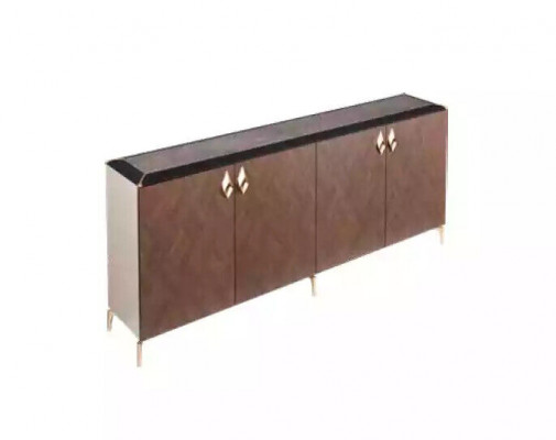 Sideboard Moderní skříň Jídelní skříň Kancelářský nábytek Dřevo Kov Nábytek Luxus
