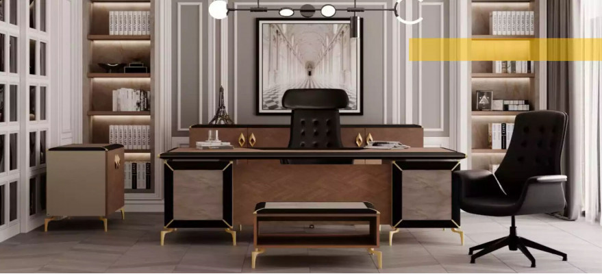 Sideboard Moderní skříň Jídelní skříň Kancelářský nábytek Dřevo Kov Nábytek Luxus