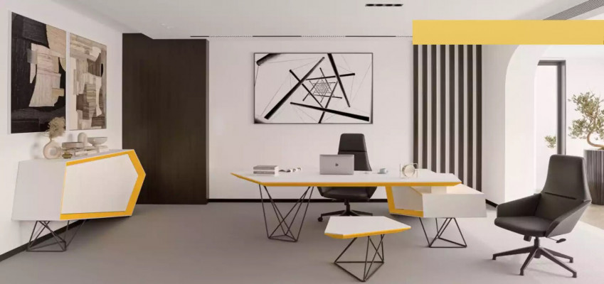 Moderní konferenční stůl Vedlejší stolky Nábytek do pracovny Design Bílý Nový