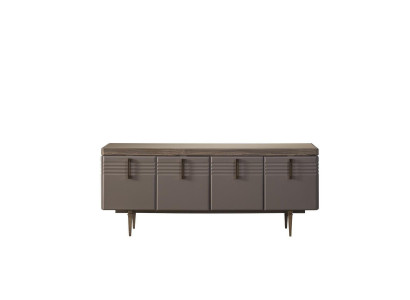 Sideboard Skříň nábytková šatní skříň komoda skříň dřevěná šedá obývací pokoj