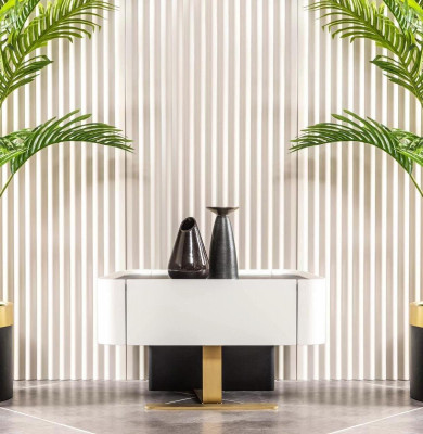 Skupina nočních stolků bílých nočních stolků nočních komod, 2 ks.