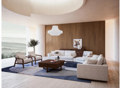 Sofa set 4ks Luxus kompletní čalouněný nábytek Pohovky Pohovky Design Obývací pokoj