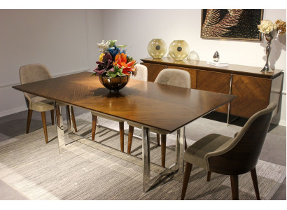 Kompletní set jídelního stolu Luxus, design nábytku do jídelny, komoda, 4x židle.