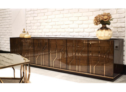 Obývací pokoj nábytek Sideboard Luxus Moderní design Komoda Dřevo Zařízení
